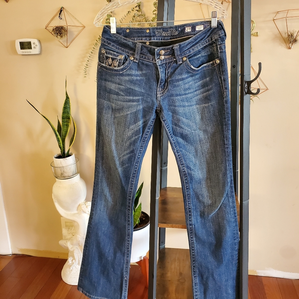 Miss me Y2K vintage mid-low straight leg jeans